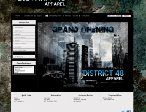 District 48 Apparel Ecommerce Site Launched This Month