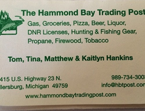 We Help Market the Hammond Bay Trading Post Using DNR License Wallets